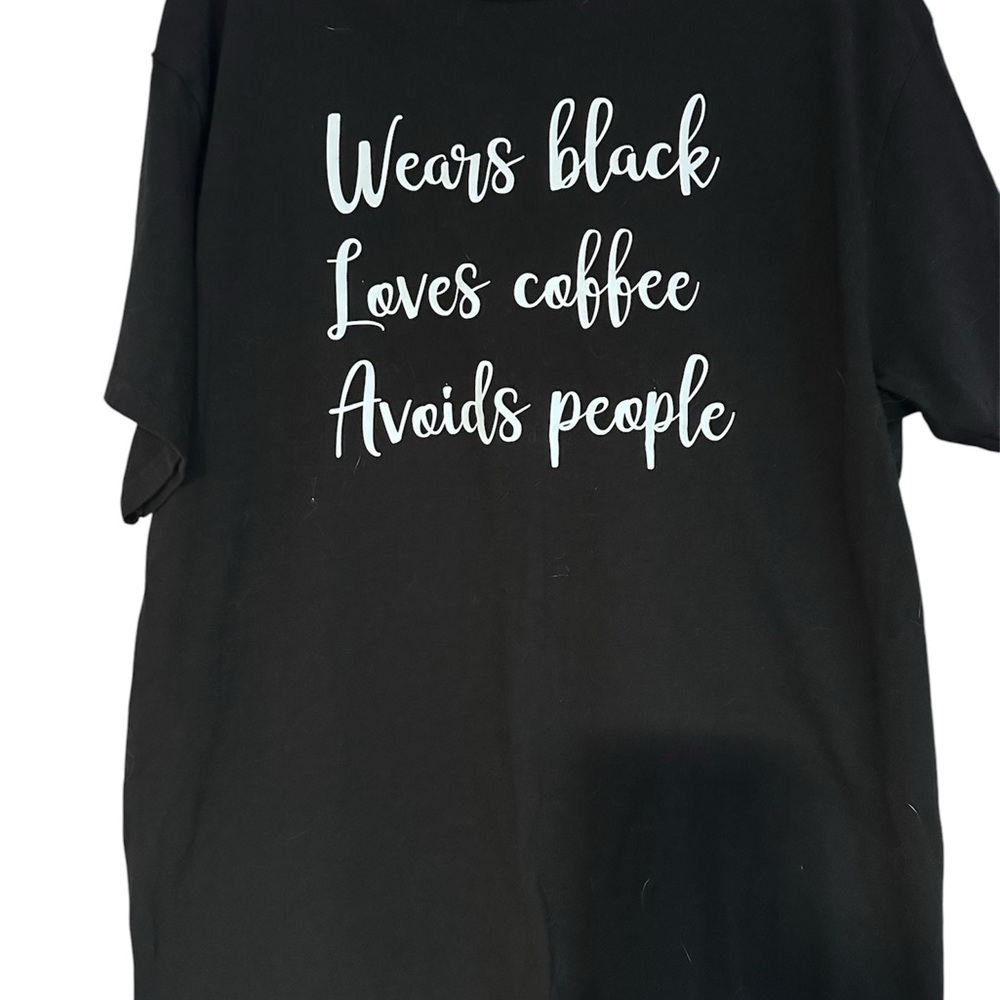 Black Graphic Tee size L
